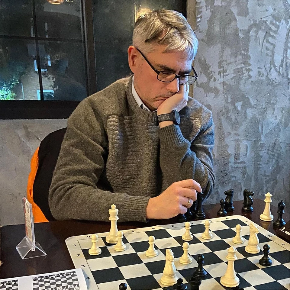 Juego de ajedrez de torneo/Tablero de ajedrez plegable de silicona de 20""X20""/3,75"" King Heig Foto 3 de 4