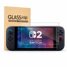 2-Pack Screen Protector for Nintendo Switch2 Anti-Blue Light 9H Tempered Glass