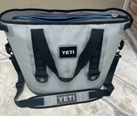 Yeti Hopper 30 Soft Side Cooler Gray/Blue with Carry Strap for Beach