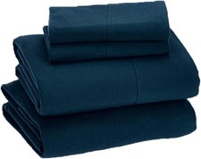 Jersey Sheet Set - Navy, Queen 4 Piece 