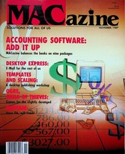 MACazine Magazine Apple Macintosh Computer November 1987