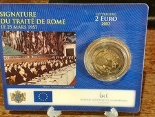 Luxemburg 2007  " Vertrag von Rom  " in original Coincard