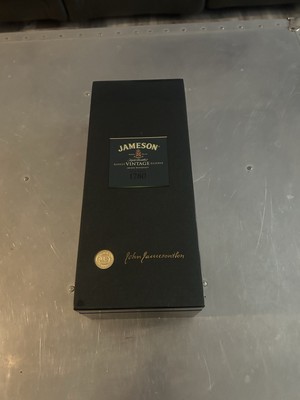 Jameson Irish Whiskey rarest vintage reserve collectors CASE only W Paper