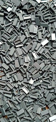 200x LEGO 3069 1x2 Fliese Tile Dark Bluish Grey Baustein Brick Klemmbaustein 