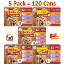 120 Cans/ 5 Pack Friskies® Extra Gravy Adult Cat Wet Food - Variety Pack, 132 OZ 1.70 per gallon
