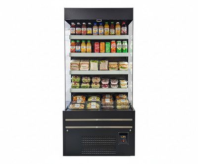 NSF 36.5'' W Refrigerated Open Air Cooler Display Case Grab & Go Merchandiser ETL