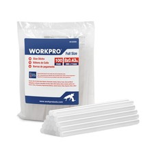 WORKPRO Full Size Hot Glue Sticks, 100-pack, 0.43x8 Inches, 0.43"x8" 100PCS  0.49 per gallon