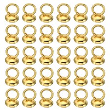 4mm Bead Caps, 50 Pcs Bead Cap Bail Pendant Ornament Caps with Loop,Golden