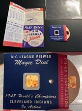 1948 Cleveland Indians Big League Viewer Mickey Vernon Original Sleeve & Manuel