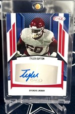 2024 SAGE Series I Dallas Cowboys TYLER GUYTON Autograph AUTO Oklahoma RC Rookie