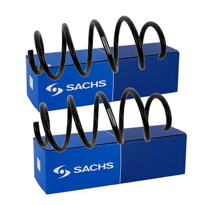 2X SACHS FAHRWERKSFEDERN SATZ VORNE PASSEND FÜR SEAT ALHAMBRA VW SHARAN FEDERN