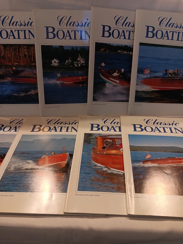 Lot of 8 Classic Boating Magazines Issues in description 2001 - 2004