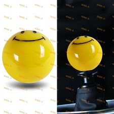Jdm Happy Smile Face Yellow Round Ball Manual Car Gear Stick Shift Knob Shifter