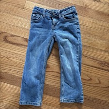Gymboree Pants Girl Size 4 Denim Bows On Pockets Embroidered Playful Vintage Y2K