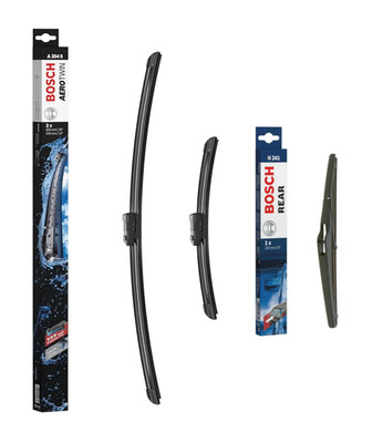 Vauxhall Mokka X Wiper Blades Set Front + Rear 2012-2020 BOSCH A354S H241