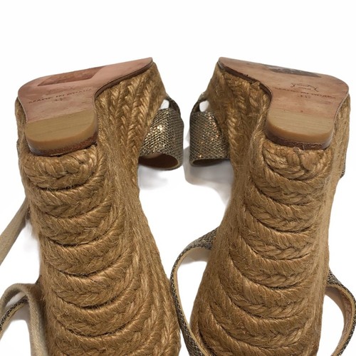 Jean-Michel Cazabat metallic espadrille wedge - Picture 5 of 7