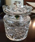 Rare VTG Waterford Crystal BEAUMEN 7" Biscuit Barrel Jar #133650 TAG ~ MINT