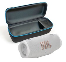 JBL CHARGE 6 Bluetooth Speaker  divvi Premium Hard Case Kit - White