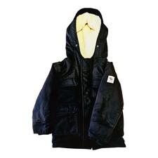 ABERCROMBIE KIDS COAT. WITH FAUX FUR LINING. GENTLY USED. SZ 5/6.