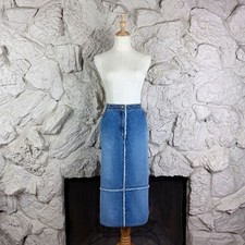 Lauren Ralph Lauren Jeans Co. Vintage Patchwork Denim Midi Skirt  10