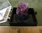 CUBIC PURPLE FLUORITE THUMBNAIL IN DISPLAY CASE JIANGSU CHINA #316 — photo 7