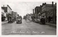 Ely Minnesota MN Street Scene Hardware Sears 1952 RPPC Photo Postcard COPY
