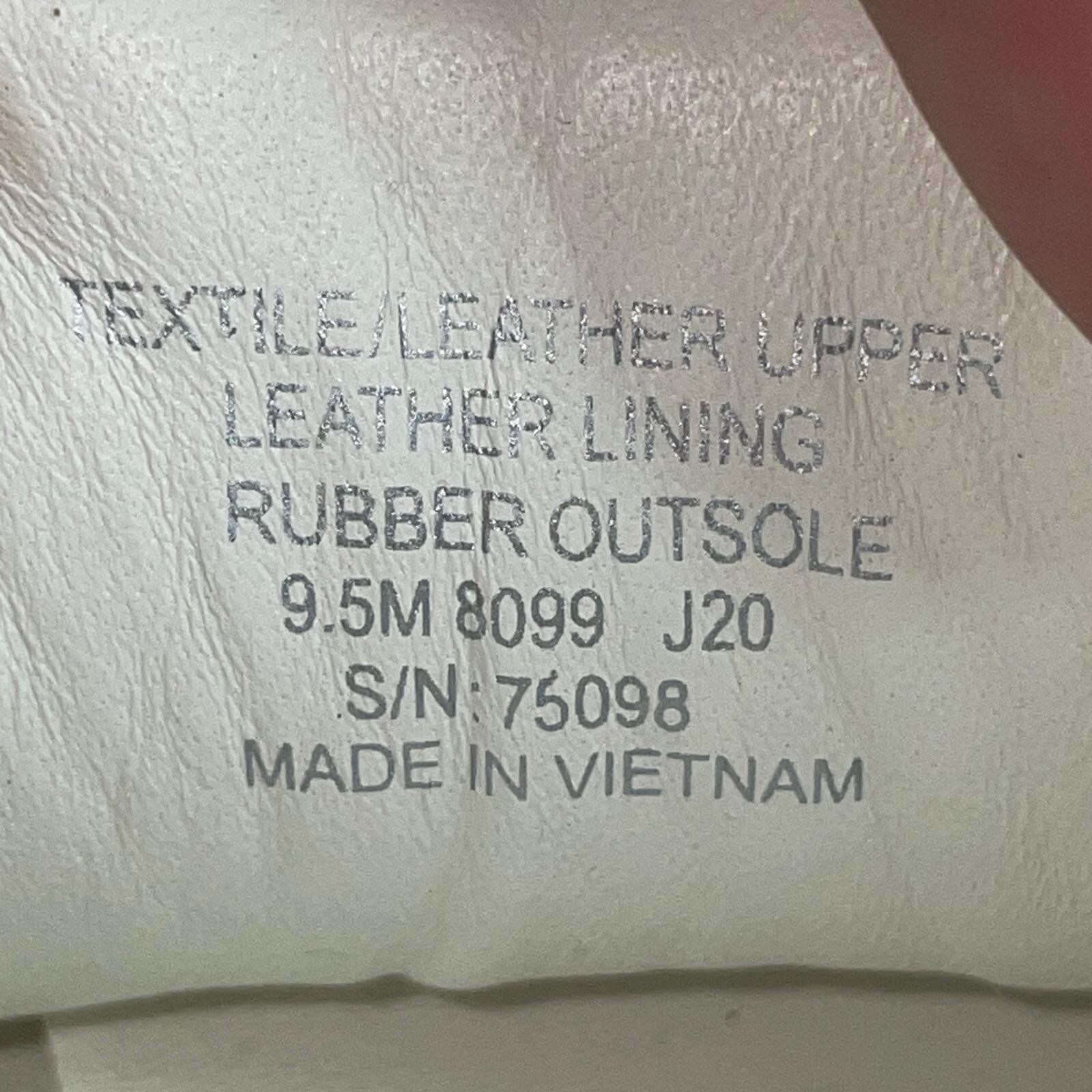 Tory Burch Women 9.5M Sneaker Nylon Calf Leather White Ivory Cerbiatto 100 Shoes thumbnail 3