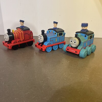 3 Thomas the Train Friends Sir Topham Hatt Push  n go Toys Tomy 1997 Mattel 2009
