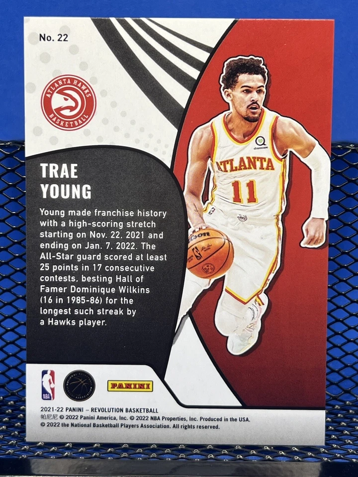 2021-22 Panini Revolution TRAE YOUNG Atlanta Hawks VORTEX - Image 2 of 2