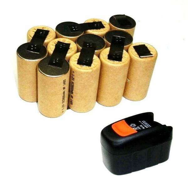 Akkupack FüR Fein Abs 14,4 V Mit 2,5 Ah Nicd 2500 Mah 14,4 Volt Sanyo Zellen-image