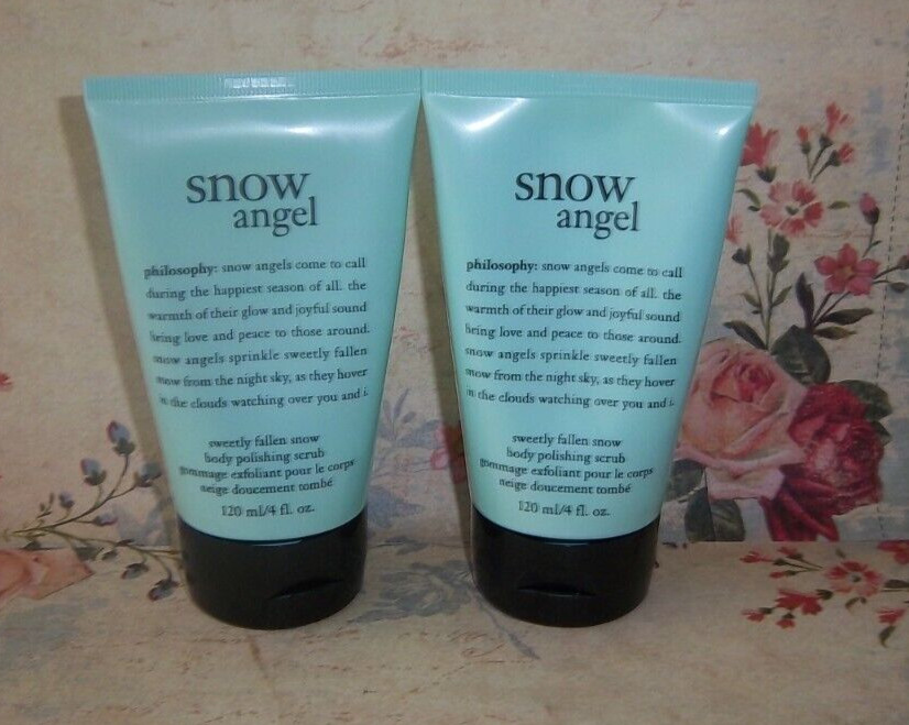 Philosophy Set Of 2 *Snow Angel* Body Polishing Scrub~Each 4 fl. oz.~Sealed
