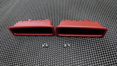 AE86 前期 アームレスト ドアトリム 濃茶 GT GTV レビン トレノ Genuine OEM Toyota AE86 Door Lining Armrest Pockets Pair Red Levin