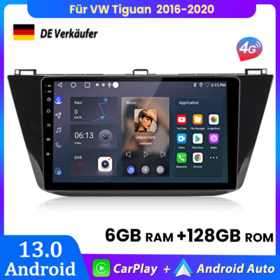 Für VW Tiguan 2016-2020 Carplay Android13 Autoradio GPS NAVI BT SWC DAB+ 6+128GB