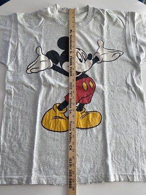 トップス 80's 90's fruit of the loom disney XL Vintage 90s Mickey Mouse T Shirt Size XL Single Stitch Disney
