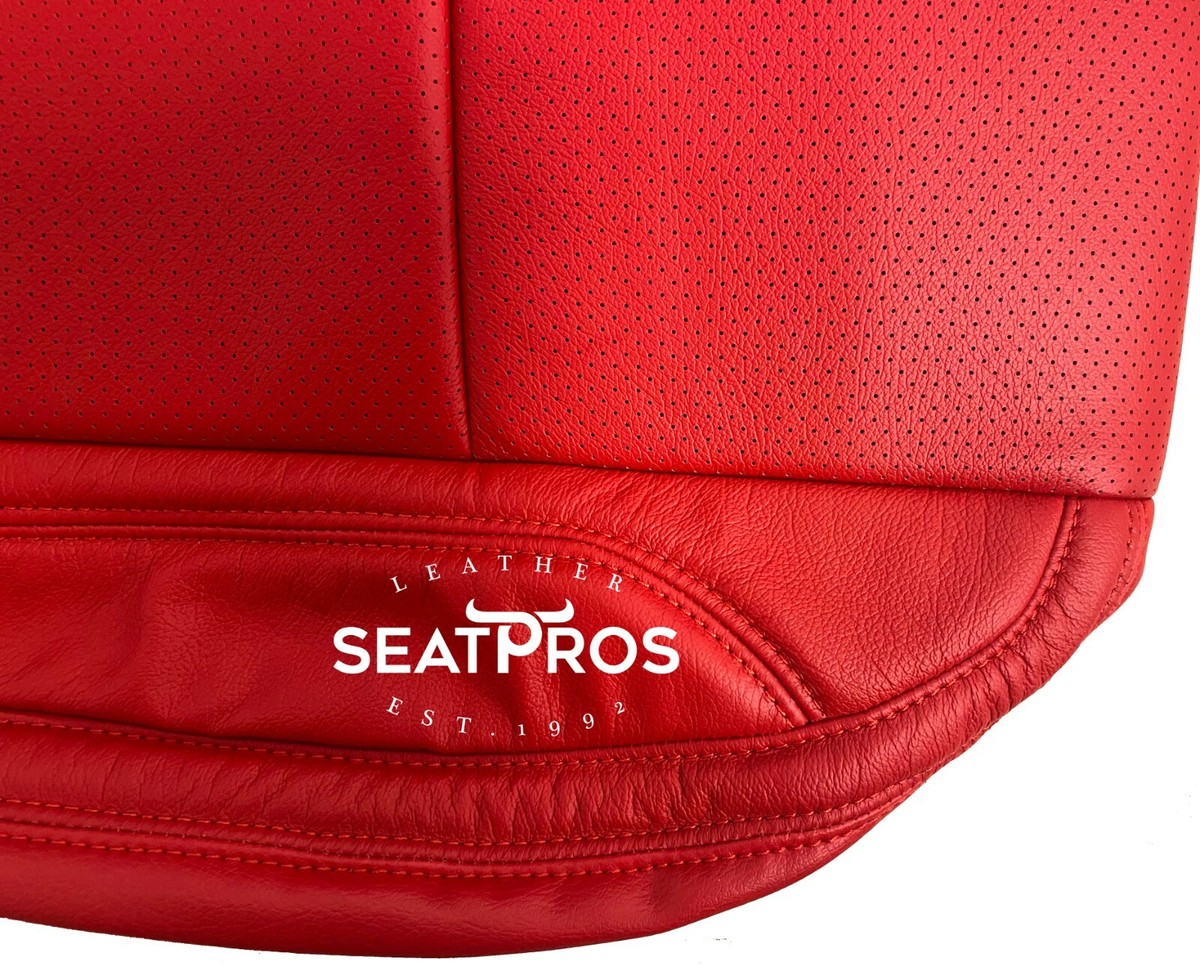 Leather Seat Covers for 2015-21 Dodge CHALLENGER Salsa Red Scat
