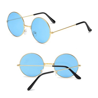 Vintage Sonnenbrille Rund - Retro Style Mit UV400 Schutz
