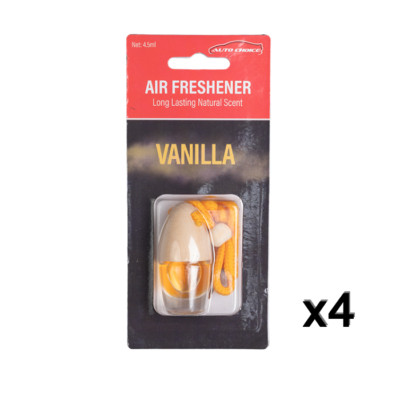 Auto Choice Vanille Auto Diffusor hängend Lufterfrischer Vanille Duft - 4er Pack