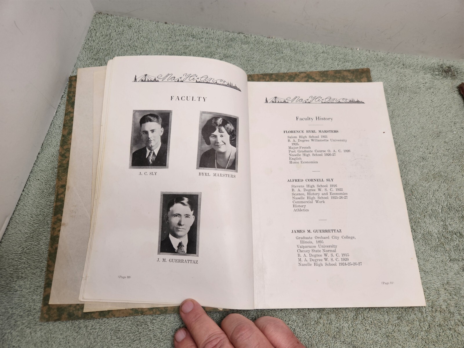 1927 Naselle High School Yearbook Washington NA-HI-AN