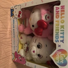 Care Bears Hello Kitty and Cheer Bear 10" Plush Set - 23023FE