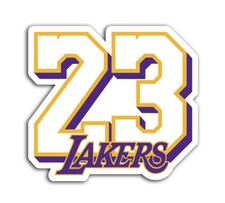 Lebron James 23 Sticker Basketball Decals Truck Laptop Glass