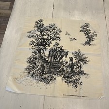 Vintage Hav-A-Hank Toile RN15187 Ivory And Black Vintage French Romantic-NEW