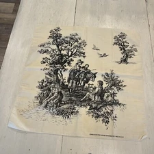 Vintage  Hav-A-Hank  Toile RN15187  Ivory And Black Vintage French Romantic-NEW