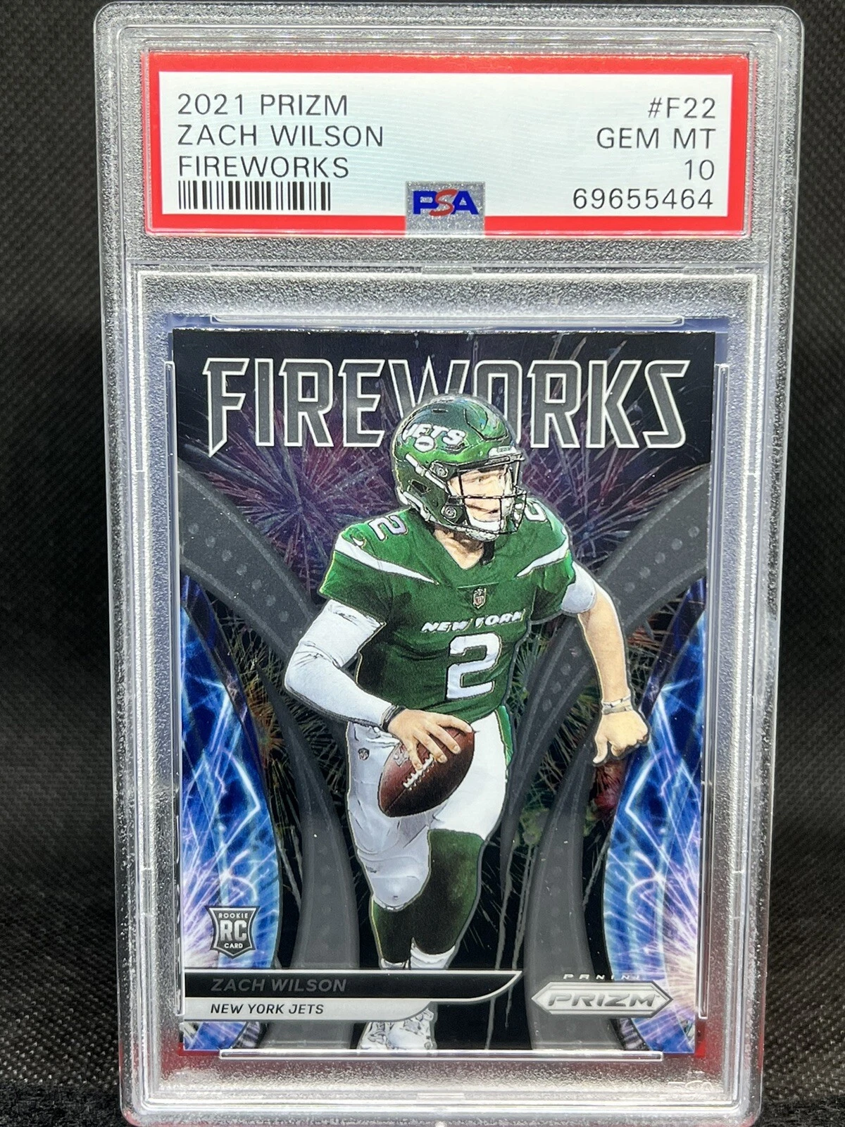 Zach Wilson Panini Prizm Fireworks #F22 Base