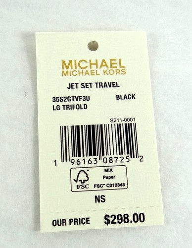 MICHAEL KORS JET SET TRAVEL MK Signature Leather BIG TRIFOLD WALLET - Imagen 69 de 69