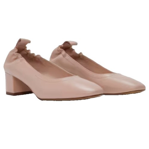Everlane The Italian Leather Day Heel in Pale Pink sz 8  display picture 1
