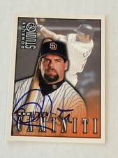 Ken Caminiti 1998 Donruss Studio Authentic Signed Autograph Auto Card Padres HTF
