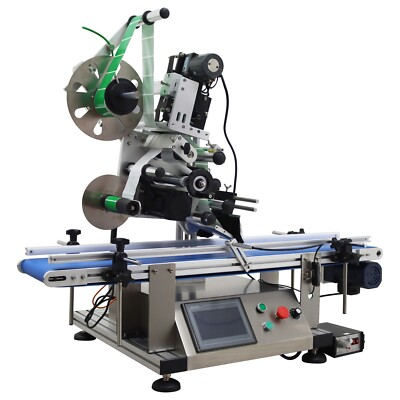Automatic Desktop Conveyor Flat Surface Labler Flat Labeling Coding Machine 110V
