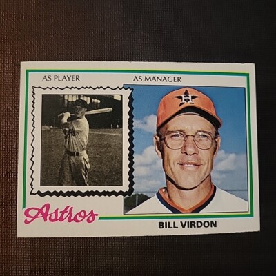 Bill Virdon (manager) 1978 Topps card #279 E1