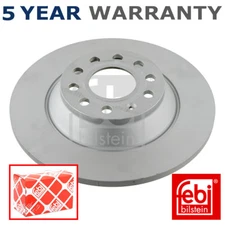 Febi Rear Brake Discs Fits Audi A6 2004-2011 2.0 TDi 2.4 2.7 3.1