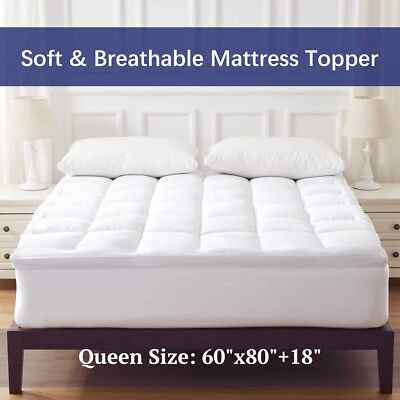Extra tiefe Matratzenauflage 10 cm tief extra flauschig & weich Single Double King Size